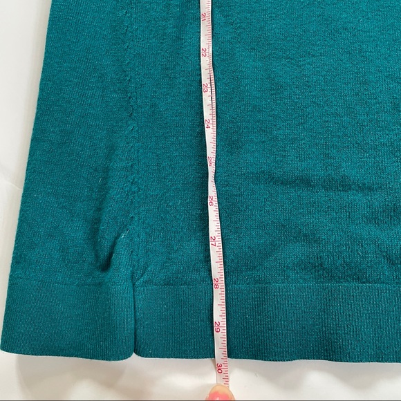 J. Jill Teal Aqua Long Tunic Sweater Size Small Tall - Picture 10 of 11